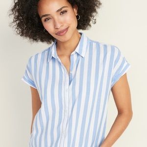 Blue & White stripped dress